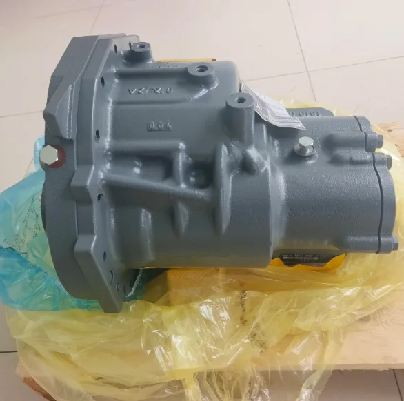 Atlas Copco 1616725880 J-33 air compressor air end, side profile showing the flanged housing and connection ports