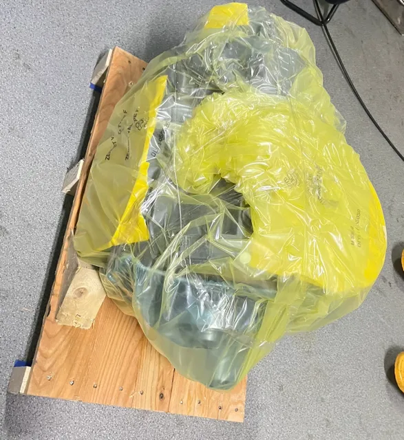 Atlas Copco Oil-free Screw high-pressure compressor element reference view for part number 1616727381, view-01